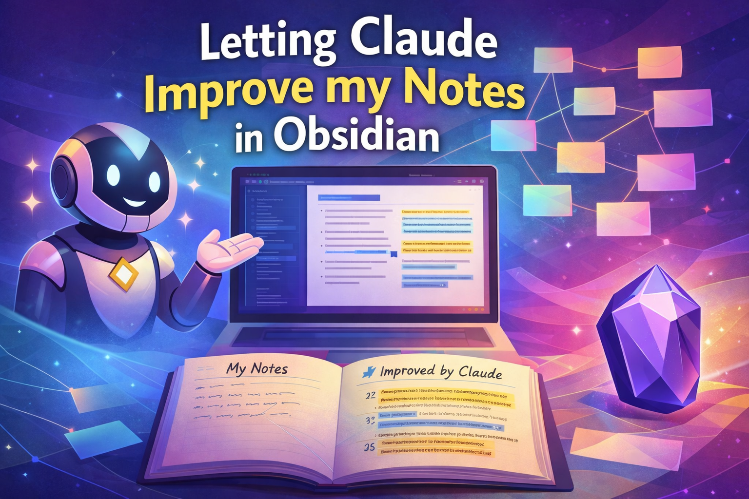 Letting Claude Improve my Notes in Obsidian